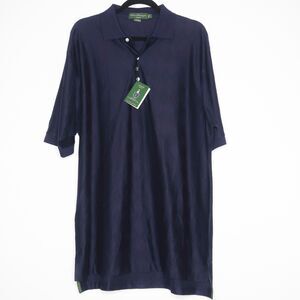 House of Carrington Mens Polo Large Blue Pima Cotton Four Seasons Las Colinas